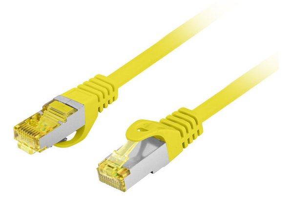 Lanberg Network Cable CAT.6A S FTP Lszh Cu 1.5M Yellow