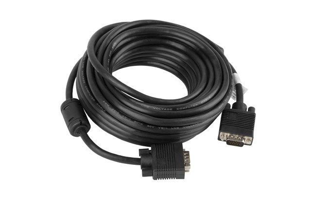 Lanberg Cable VGA Macho-macho CA-VGAC-10CC-0100-B Ferritas Black 10 Metres