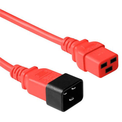 Powercord C19 - C20 Red 1.8M — image 1
