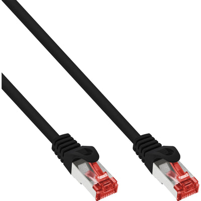 Inline 40 Pieces Bulk-pack Patch Cable S/FTP (pimf), CAT.6, 250MHZ, Pvc, Cca, Black 2M — image 1