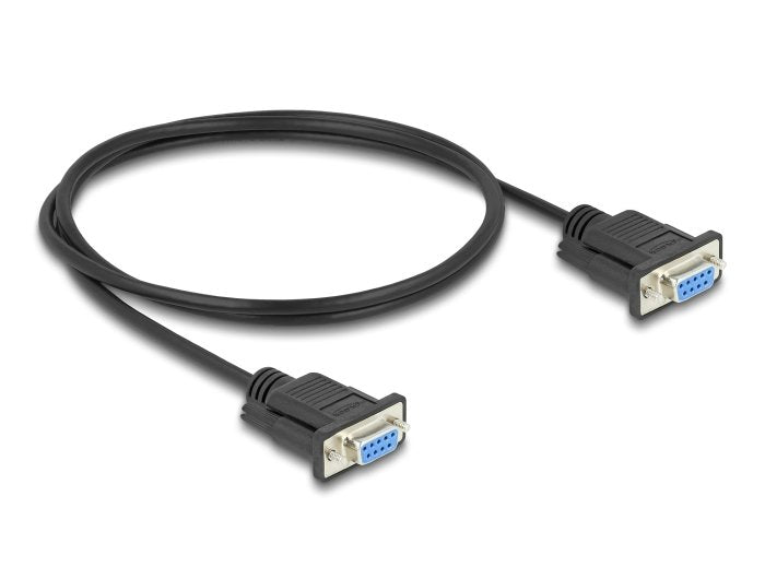Delock 86823 Cable Serie RS-232 D-SUB9 Female a Female 1M