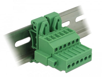 Delock Set Of Terminals Carril Din 6 Pasadores With Bloqueo Screw — image 1