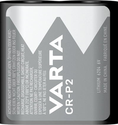 Varta Battery Litio Foto CR-P2 6V BLISTER*1 — image 1