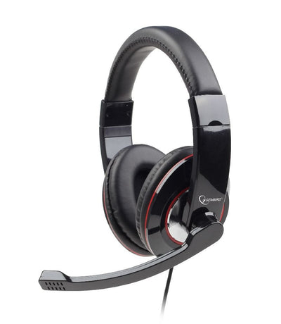 Gembird Headphones With Microphone Stereo USB Black Glossy MHS-U-001 — image 1