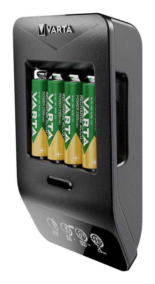 Varta LCD Smart Charger + Incl. 4 Batteries 2100MAH Aa — image 1
