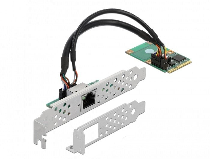 Delock Mini PCIE I / Or PCIE Size Complete 1 X RJ45 Gigabit LAN
