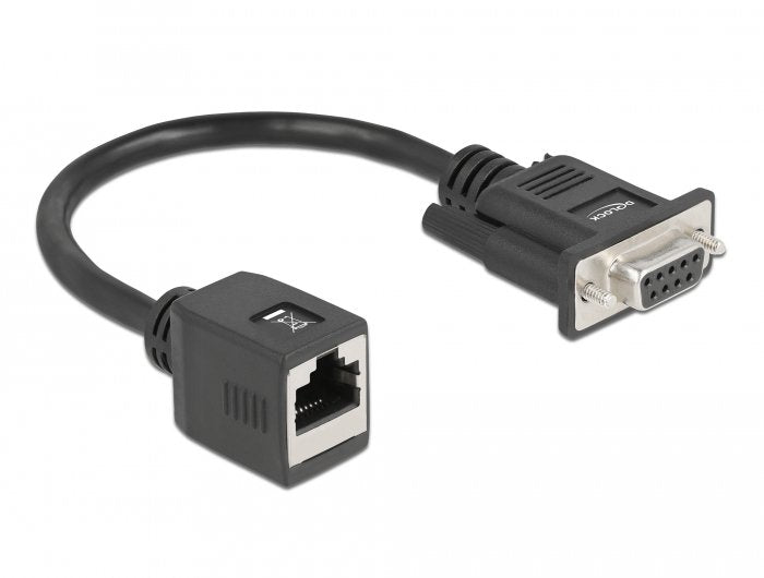 Delock Serie RS-232/422/485 Adapter DB9 Female a RJ45 Female