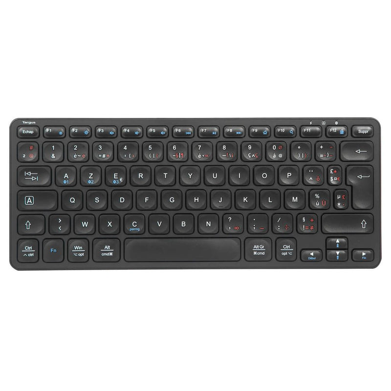 Targus Keyboard Multidispositivo Compact Antimicrobiano Wireless Bluetooth 5.1 French Black