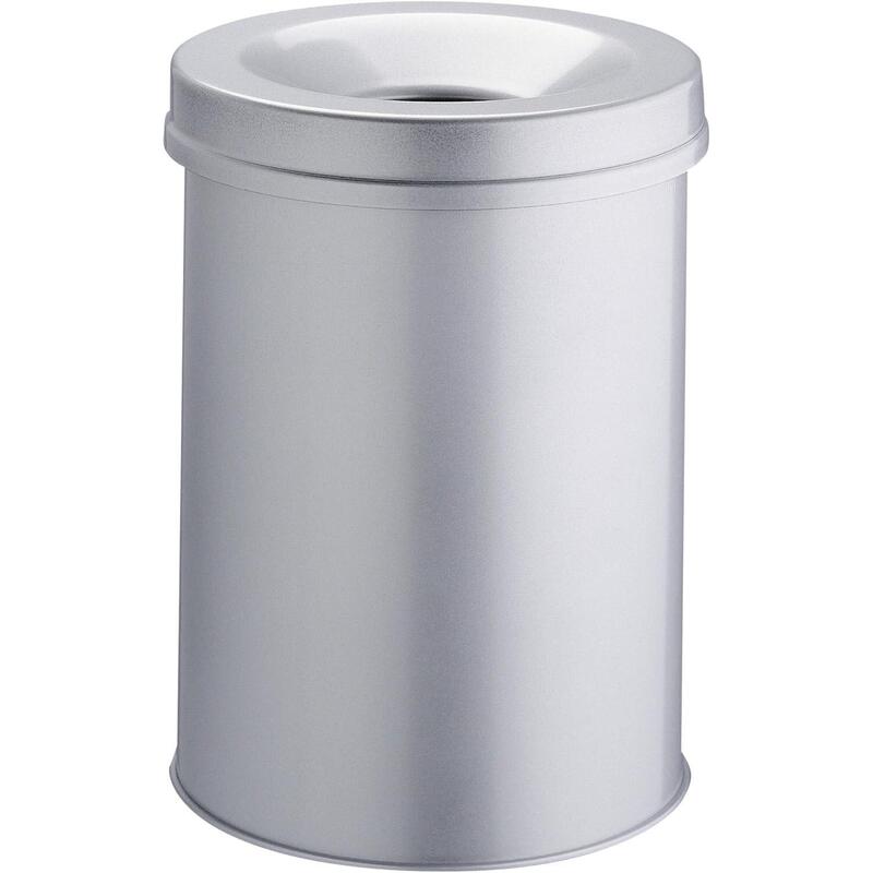 Durable Papelera Safe Round 30 Liter Grey