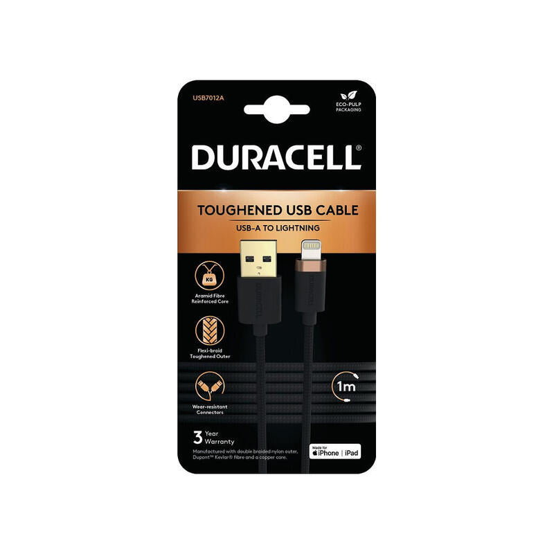 Duracell USB Do Lightning 1M (czarny)