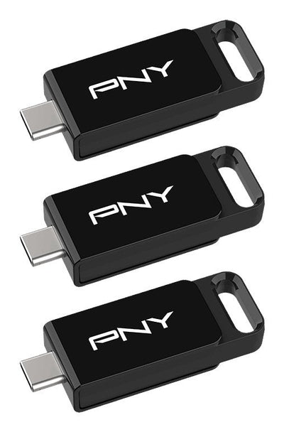 Pny Usb-mick 128GB Elite USB 3.2 Type-c Retail 3-PACK — image 1