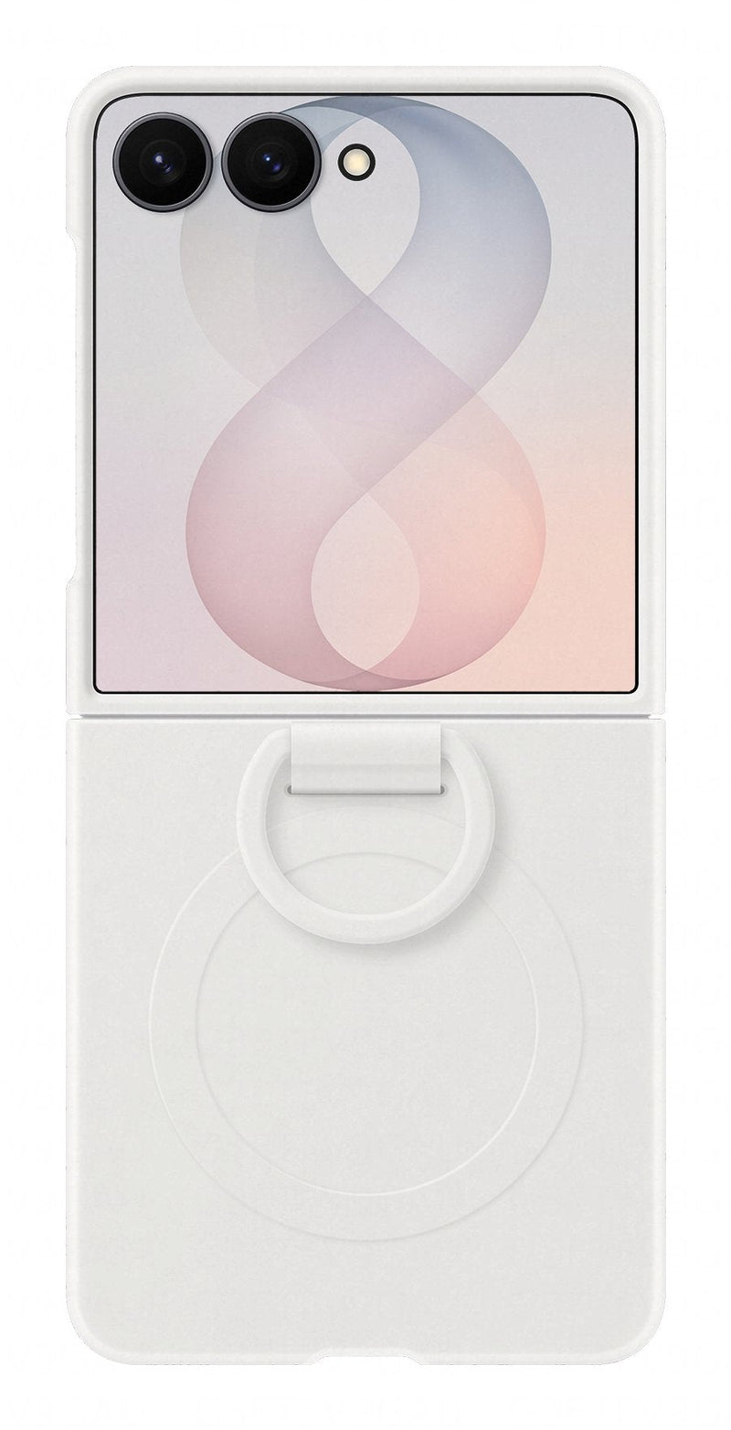Samsung Silicone Ring Magnet Case Fr Galaxy FLIP8 White