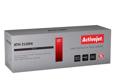 Activejet Toner ATH-310AN (canon HP 126A CRG-729B CE310A - Premium - 1200 Páginas - Reemplazo Black — image 1