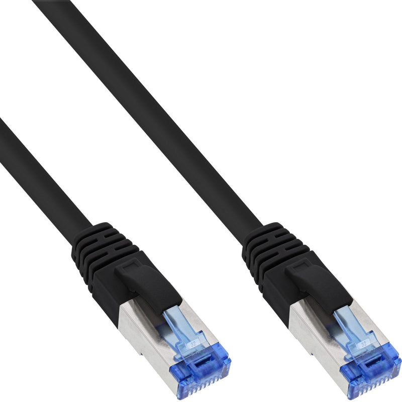 Inline Network Cable S/FTP Pimf CAT.6A Libre Halógenos 500MHZ Black 0.3M