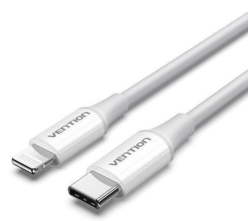Vention USB 2.0 USB-C To Lightncabl Ing M-m 3A Cable 1M White — image 1