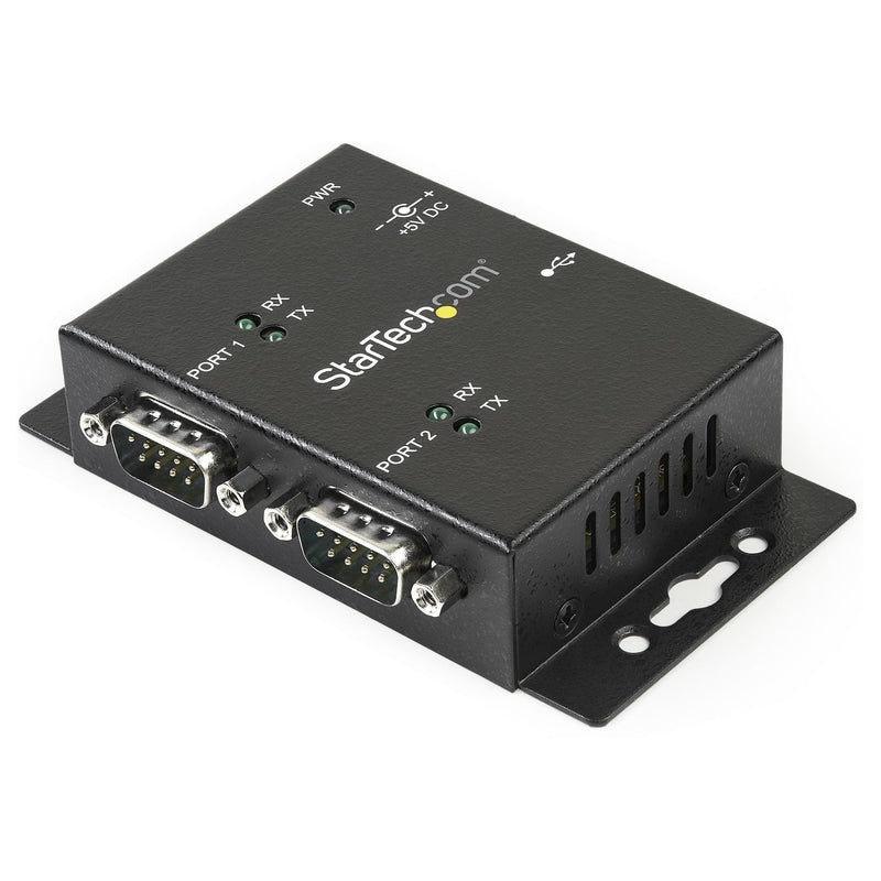 StarTech Concentrador Hub Industrial 2 Ports Ser