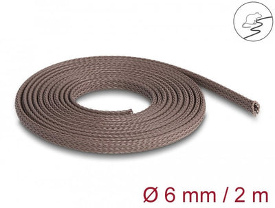 Delock Hose Trenzada Extendable a Prueba Roedores 2M X 6MM Brown — image 1