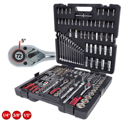 Ks Tools 1/4 +3/8 +1/2 216 Pcs Chromeplus Socket Set — image 1