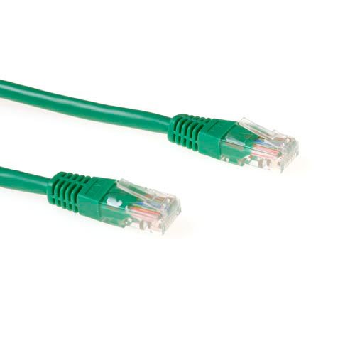 Green 3 Meter U UTP CAT.6 Patch Cable With RJ45 Connectors