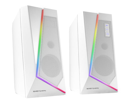 Mars Gaming Speakers With Bluetooth MS7 20W 2.0 White — image 1