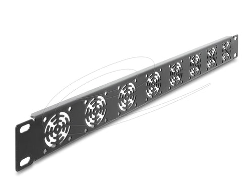 Panel Rack 19 And 1U 8 Fans 40 X 40MM, Grey Oscuro — image 1