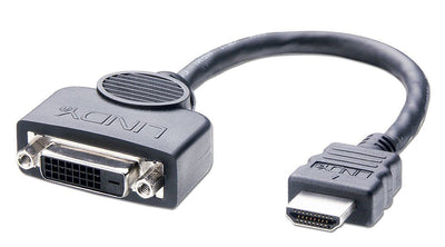 Lindy 41227 Adapter DVI-d HDMI 0,2M Black — image 1