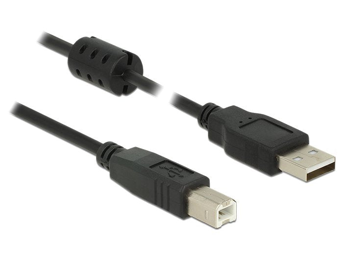 Delock USB Cable 2.0 Tipo-a Male USB 2.0 Tipo-b Male 1,0M Black
