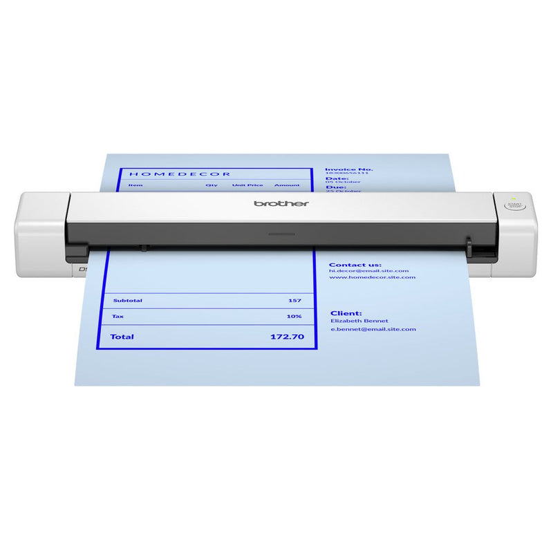 Brother DS640 Scanner Mobile A4 15PPM, 600X600DPI, USB 3,2, Power Supply USB C