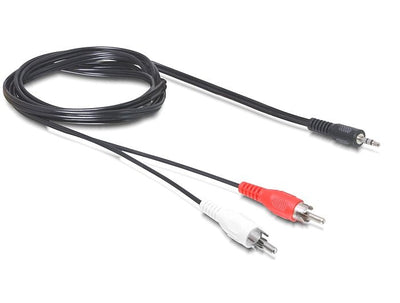 Delock Cable Audio 3,5MM Klinkenmacho 2 X Cinch Male 10M — image 1