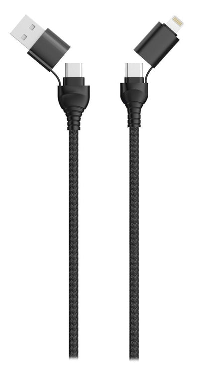 2GO Cable Datos USB / Type C 4IN1 Black 120CM — image 1