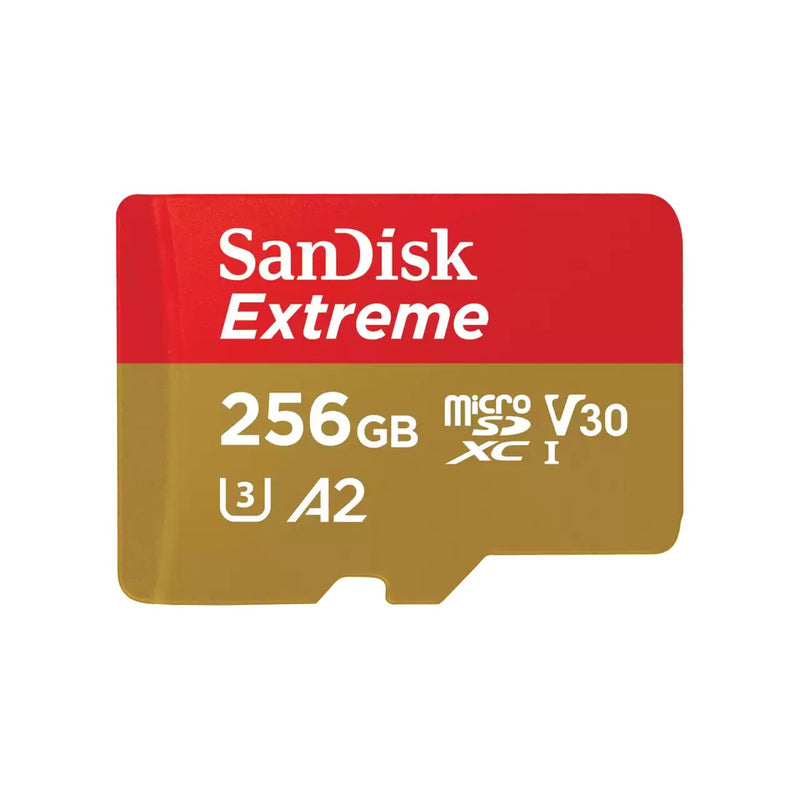 SanDisk Extreme Memory Card Flash 256GB A2 / Video Class V30 / Uhs-i U3 / CLASS10 Microsdxc Uhs-i