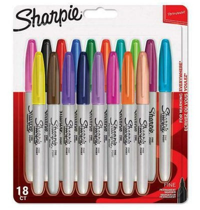 Sharpie 1X18 Marcador Permanente F 18 Colours — image 1