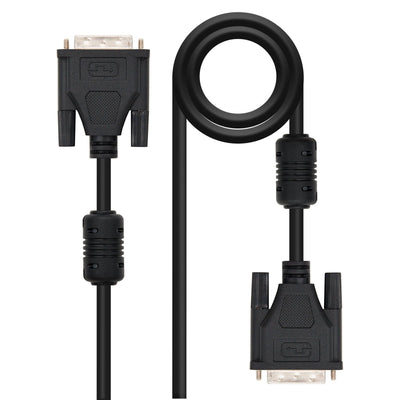 Nanocable Cable DVI Dual Link 24 + 1 Male a DVI 24 + 1 Male 5M - Black — image 1