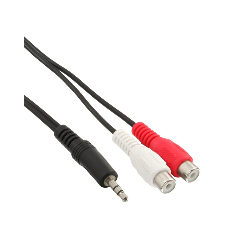 Inline Cable Audio 2X Rca Female a 3.5MM Stereo Male 2M