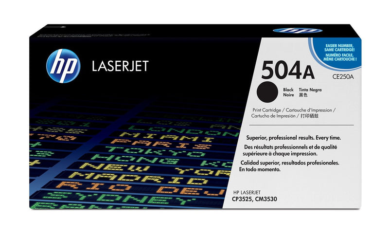 HP Genuine Toner CE250A Laserjet CM3530 / CP3520 / CP3525 Black