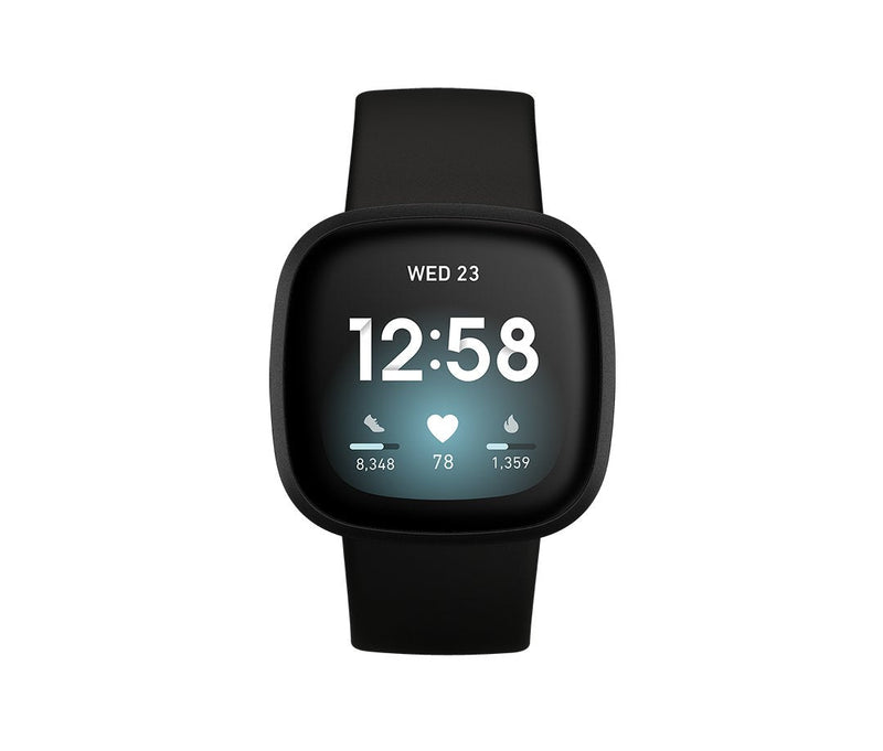 Fitbit Versa 3 Smartwatch Black/Aluminium Black
