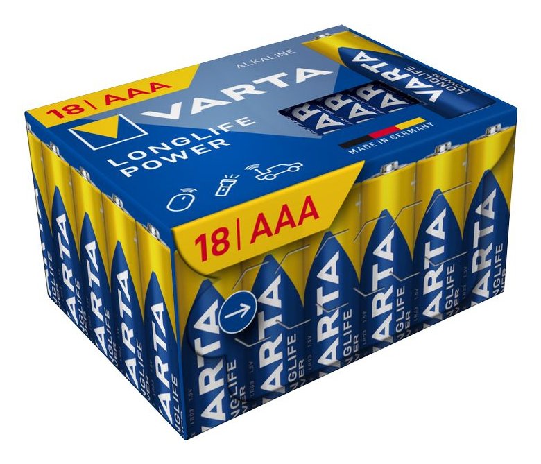 Battery Alkalina Longlife Power Cube Aaa - LR03 Box 18 Units Ø10,5 X 44,5MM