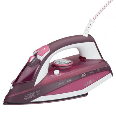 Clatronic Straightener Ropa Steam Soleplate Ceramic 7 Funciones, 40 Boquillas Steam Thermostat Cable 360º Whit — image 1