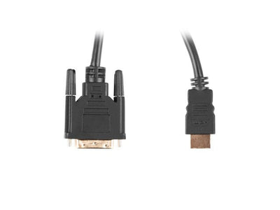 Lanberg Cable HDMI - DVI-D(24 + 1) M/M Dual Link 4K 30HZ, Black 3M — image 1