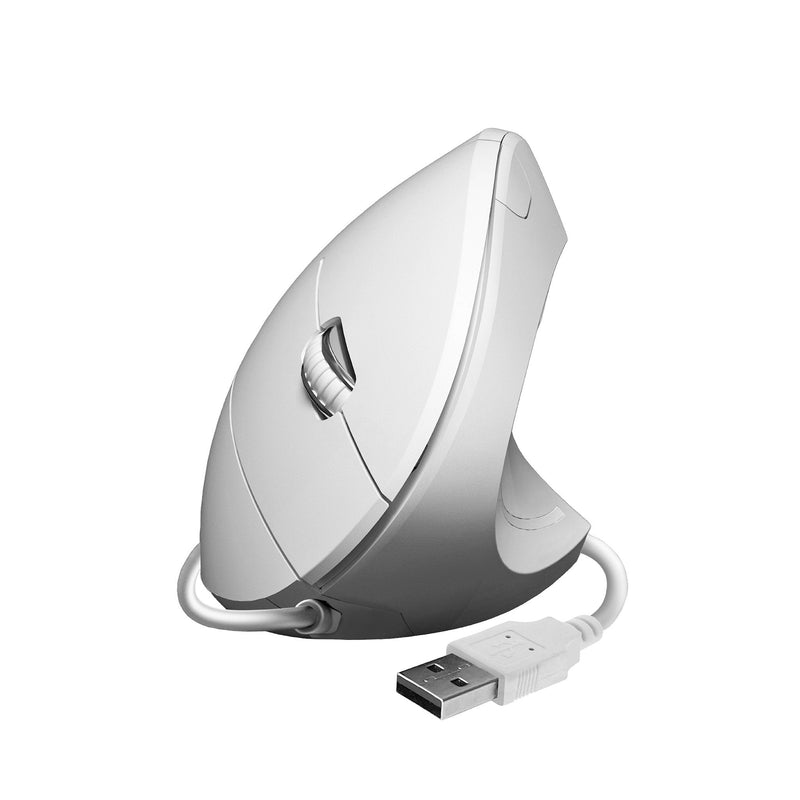 Subblim Mouse Glide Vertical Ergo Vertical USB 1600DPI - 5 Buttons - Uso Diestro - White