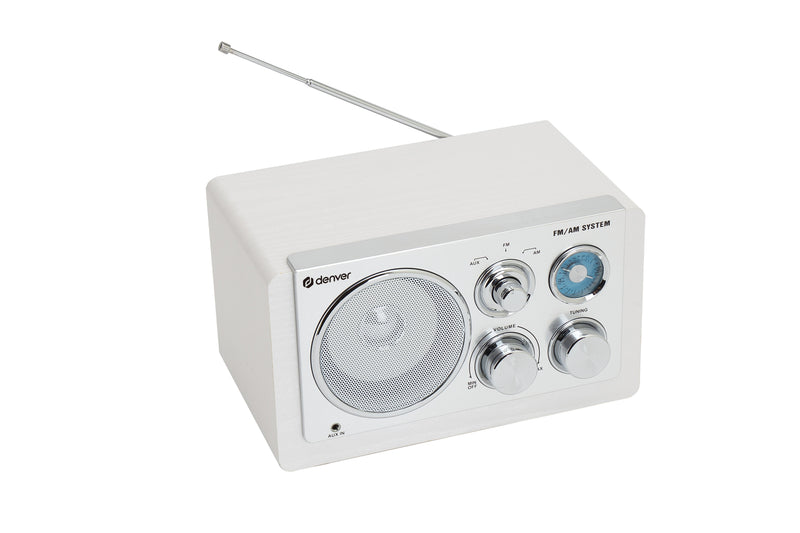 Denver Radio Design Modern White