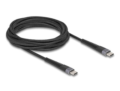 Delock Cable 81126 USB 2.0 USB Type-c™ Male a Male With Protection Flexión Extended 60W 3M — image 1