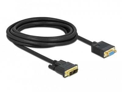 Delock 86754 Cable DVI 12 + 5 Male a VGA Female 3M — image 1