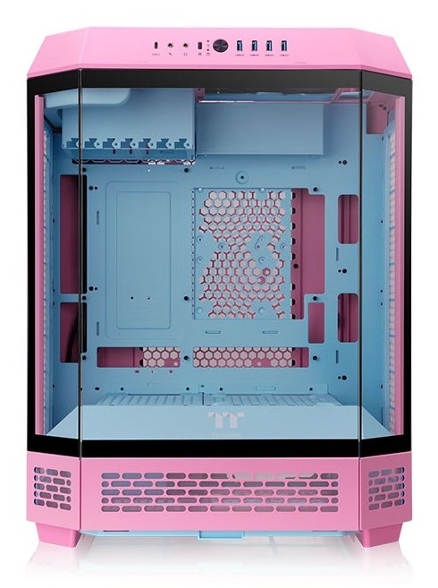 Thermaltake Boxes PC CA-1Z1-00MAWN-00, Pink Neón