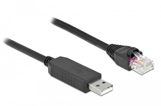 Delock Serielles Cable Connection With Ftdi Chipset, USB 2.0 Type a Connector Male a RS-232 RJ45 Connector Mal