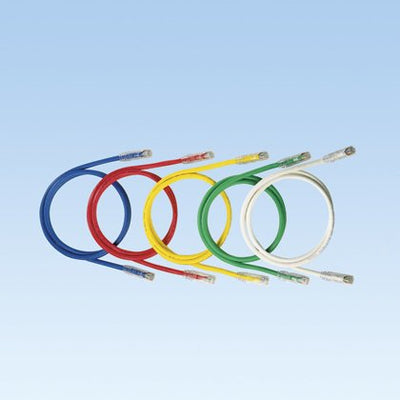 Panduit Category 6 UTP Patch Cord For Use With Netkey Category 6 Components Network Cable 1M White — image 1