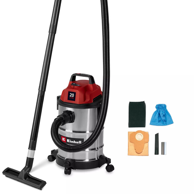 Einhell Vacuum Cleaner Tc-vc 2045 S, Seco/Mojado Silver/Red 2347410