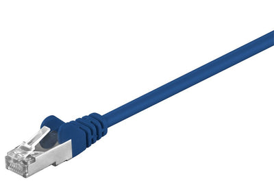 Goobay Network Cable CAT.5E 1,0M Blue Sf/UTP 2x RJ45, Pvc, Cca — image 1