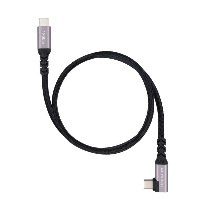 USB Cable -c Acodado M/M 3.2 GEN2 100W 4K/60HZ 2M