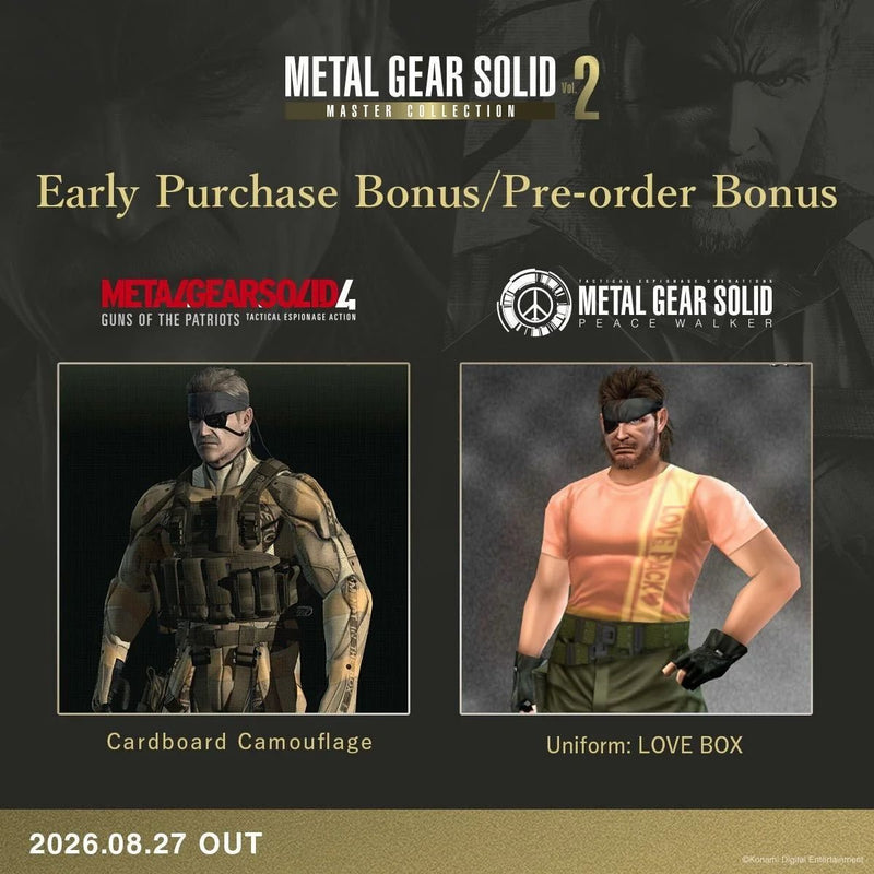 Set Metal Gear Solid:master C. VOL.2 D1 Xbox Series X